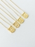 Colar Medalha Inicial Cravejada - Dourado - comprar online