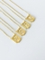 Colar Medalha Inicial Cravejada - Dourado - comprar online