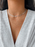 Choker Inicial Cravejada - Prata - loja online