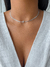 Choker Inicial Cravejada - Prata - loja online