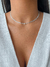 Choker Inicial Cravejada - Prata