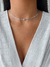 Choker Inicial Cravejada - Prata - loja online