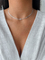 Choker Inicial Cravejada - Prata - loja online