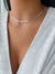 Choker Inicial Cravejada - Prata - comprar online