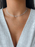 Choker Inicial Cravejada - Prata