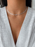 Choker Inicial Cravejada - Prata