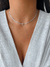Choker Inicial Cravejada - Prata - loja online