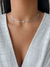 Choker Inicial Cravejada - Prata