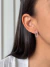Brinco Fio Cravejado - Prata - comprar online