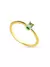 Anel Verde Esmeralda - Dourado na internet