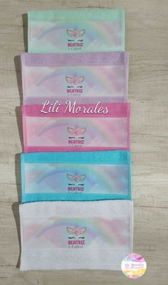 Kit c/ 05 Toalhinhas p/ Lancheira Unicornio (Ref. 01545) - comprar online