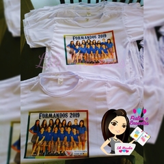 Camisa Formatura Infantil com nomes da turma nas costas (Ref. 01510)