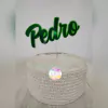 Topo Nome Recorte Duplo R158 p/ bolo 20cm (Ref. 0791)