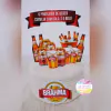 Topo Boteco Brahma p/ bolo 20cm