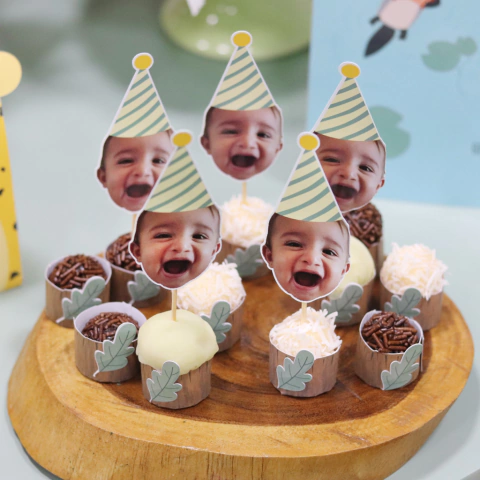 Mini Toppers de Rostinho -Digital