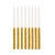 Velas Palito Longa com Glitter Dourado