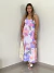 VESTIDO LONGO FLORAL AQUARELA - comprar online