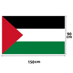 Bandeira Palestina tamanho oficial (150 x 90 cm)