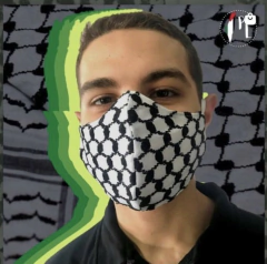 Máscara Kufiya - tecido lavável com tripla proteção