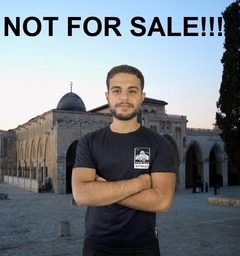 Camiseta Al-Aqsa (preta) - loja online