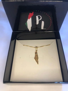 Colar Mapa Palestina - Modelo 2