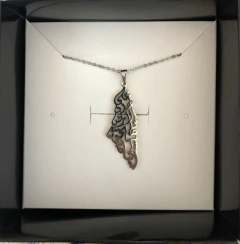 Colar Mapa Palestina - Modelo 3