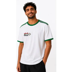 Camiseta com bordado palestino feito à mão - PEÇAS EXCLUSIVAS - Palestyle Store