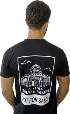 Camiseta Al-Aqsa (preta) - Palestyle Store