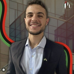 Pin da bandeira da Palestina com a do Brasil - comprar online