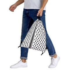 Mochila com estampa Kufiya na internet