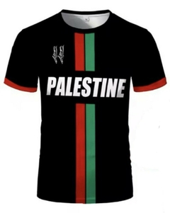 Camiseta estilizada da Seleção Palestina - Modelo 2 na internet