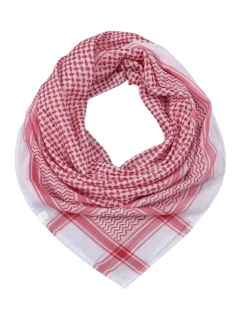 Lenço Estilo Palestino Vermelho e Branco - comprar online