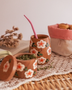 Mate Madera Margarita + Cajita - comprar online