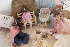 Imagen de Sillón Asiento Doble de Mimbre Infantil