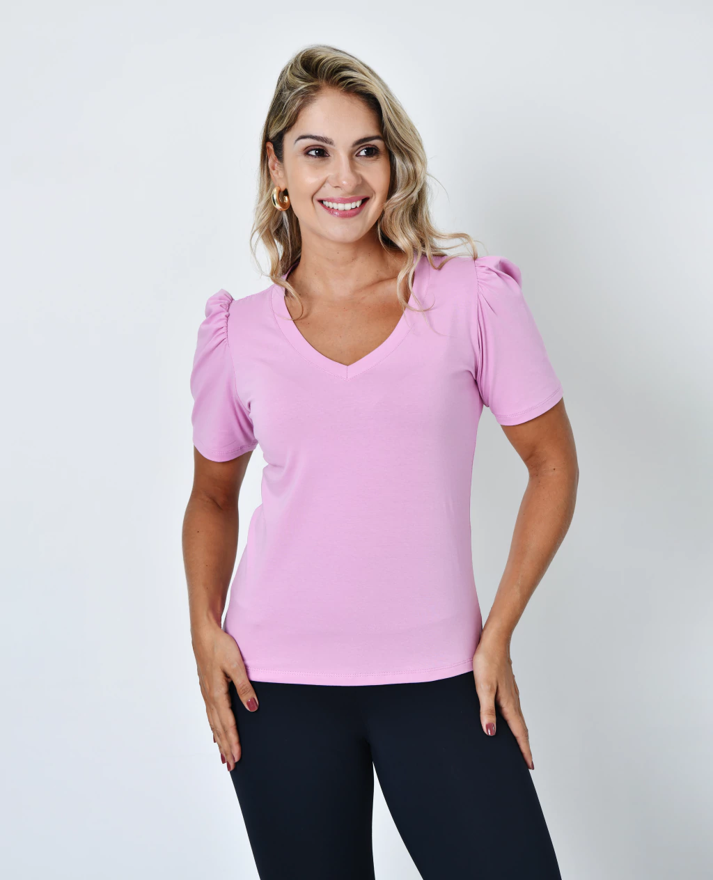 T-Shirt | Gola V | Rosa Doce