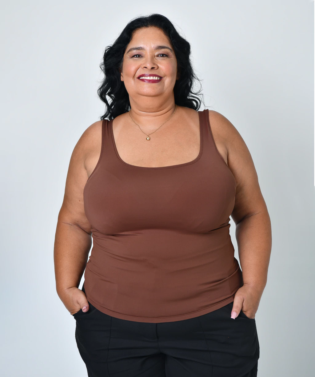 Regata PLUS SIZE - Marrom