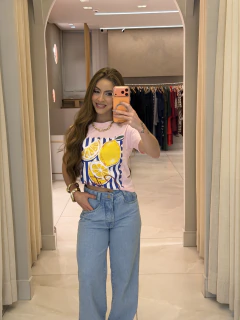 CALÇA JEANS WIDE LEG DELAVÊ 502144 na internet