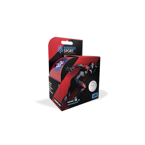 Bandagem Elastica Adesiva KinesioSport 5cm x 6m Cor:Vermelho