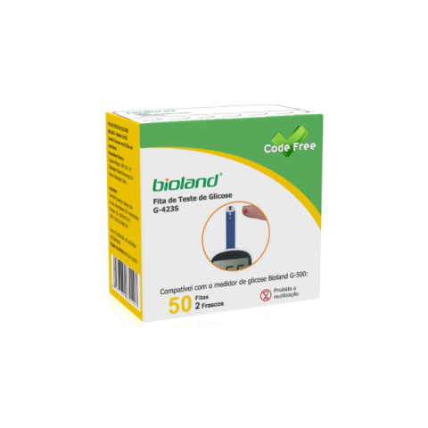 Fita para Glicosímetro Bioland 50 Unidades – Modelo G423S