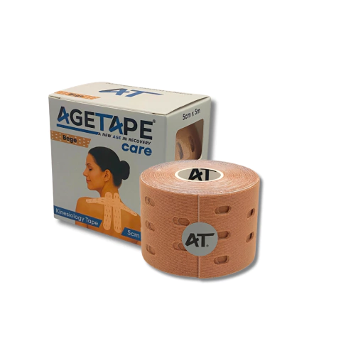 Agetape Care Perfurada - Kinesiology Tape 5cm X 5m - Bege
