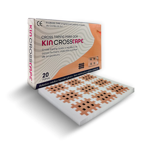 Kin Cross Tape Adesivo com Padrão Cruzado 2,8cm x 2,1cm (A)