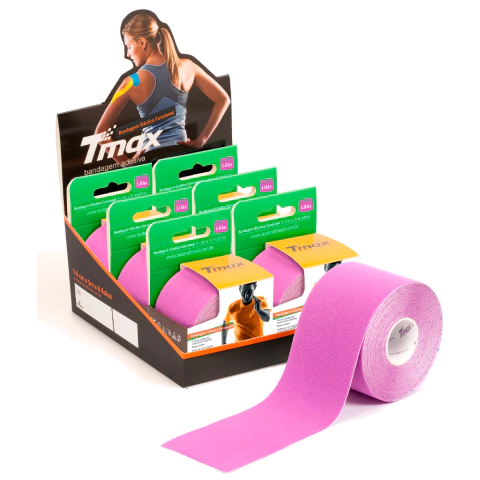 KIT 06 Rolos de Bandagem Elástica Adesiva Tmax 5cm x 5m - Brasil Taping, Bandagem Elástica Adesiva com registro na ANVISA