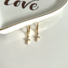 AROS CRUZ MAGIC ENCHAPADO ORO 18K - comprar online
