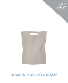 BOLSA DE FRISELINA RIÑON 20x30x10 CRUDO 300 UN. - comprar online