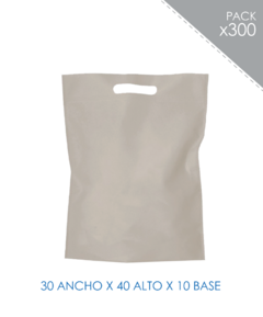 BOLSA DE FRISELINA RIÑON 30X40X10 CRUDO 300 UN. - comprar online