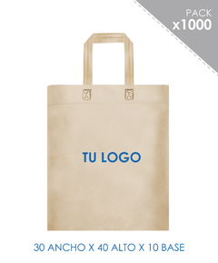 1000 Bolsa crudo 30x40x10cm 1 Color 1 Cara