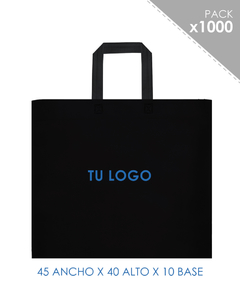 1000 Bolsas ecologica negra 45x40x10cm