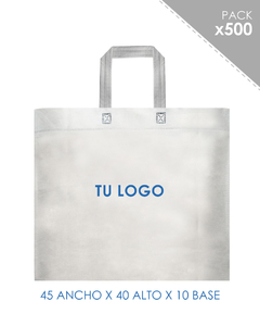 500 Bolsas ecologicas blanca 45x40x10cm - comprar online