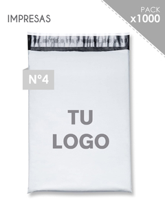 1000 Bolsas Personalizadas (50x65) Blanco