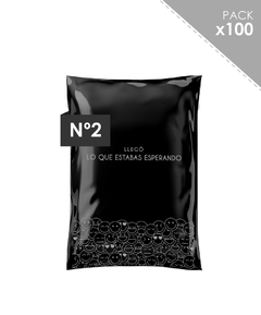 100 sobres "Emoji" 30x42 Negro